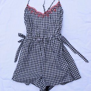 Adorable Von Maur Plaid/Gingham Romper